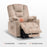 Mcombo Electric Power Lift Recliner Chair with Massage and Heat for Elderly, Extended Footrest, Hand Remote Control, Lumbar Pillow, Cup Holders, USB Ports, Fabric Medium(#7529)