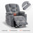 Mcombo Power Lift Recliner Chair with Massage and Heat for Elderly, Extended Footrest, 3 Positions, Lumbar Pillow, Cup Holders, USB Ports, Faux Leather Small(#7569)