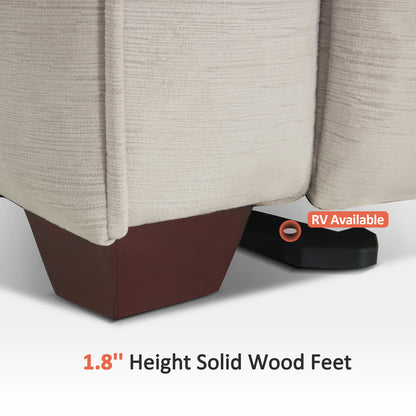 61.6'' Wall Hugger Power Loveseat Recliner Sofa with Adjustable Headrest and USB A & C Charge Ports for Living Room, RVs, Small Spaces, Fabric, ST258M1 | ST258M2 |ST258M3