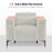 MCombo High Leg Power Recliner Sofa Chair with Power Adjustable Headrest for Living Room, Office, USB Charge Port, Fabric HL117
