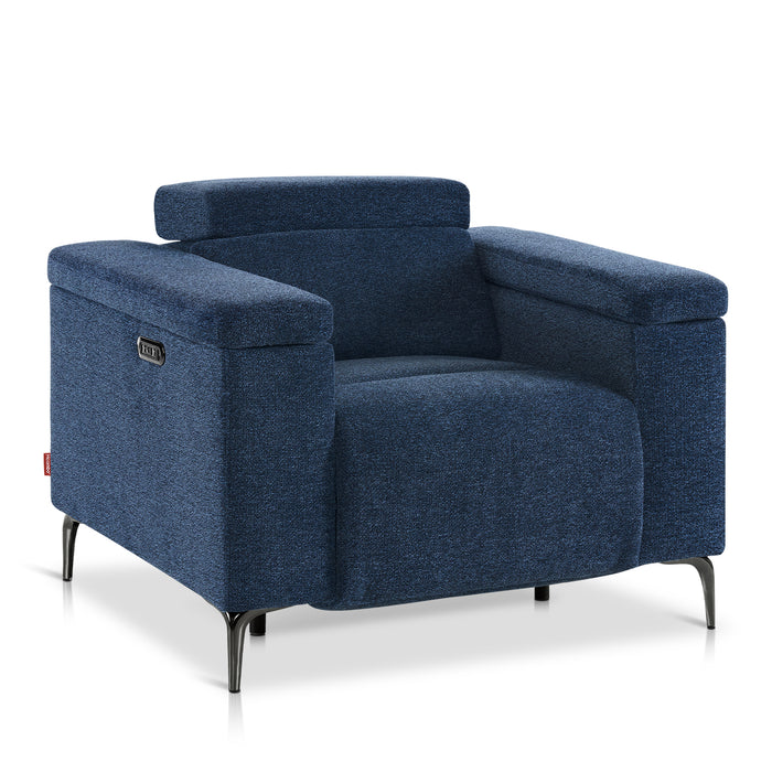 Velvet Single Person Sofa Chair - Solid Wood Legs, High Backrest