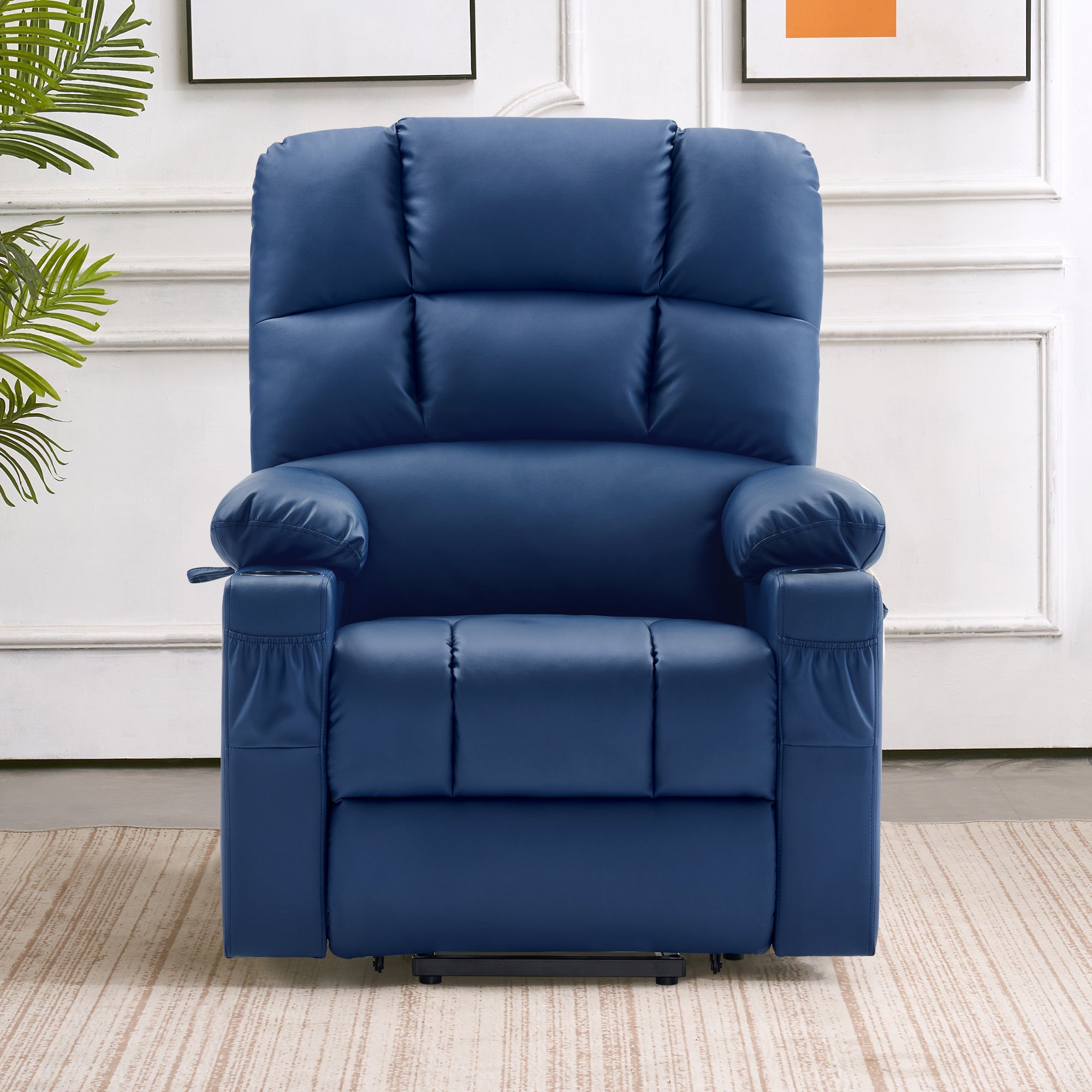 Power Lift Recliner Chair for Elderly, Dual Motor, Massage and Heat, Faux Leather 7680|7679|R7688|R7677