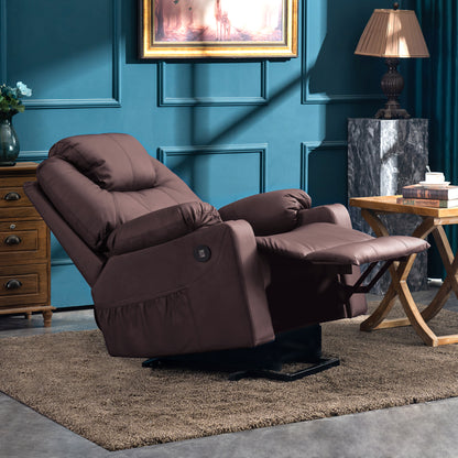 Power Lift Recliner Chair for Elderly, Massage and Heat, Faux Leather 7040|7516|7141|R7045|R7510