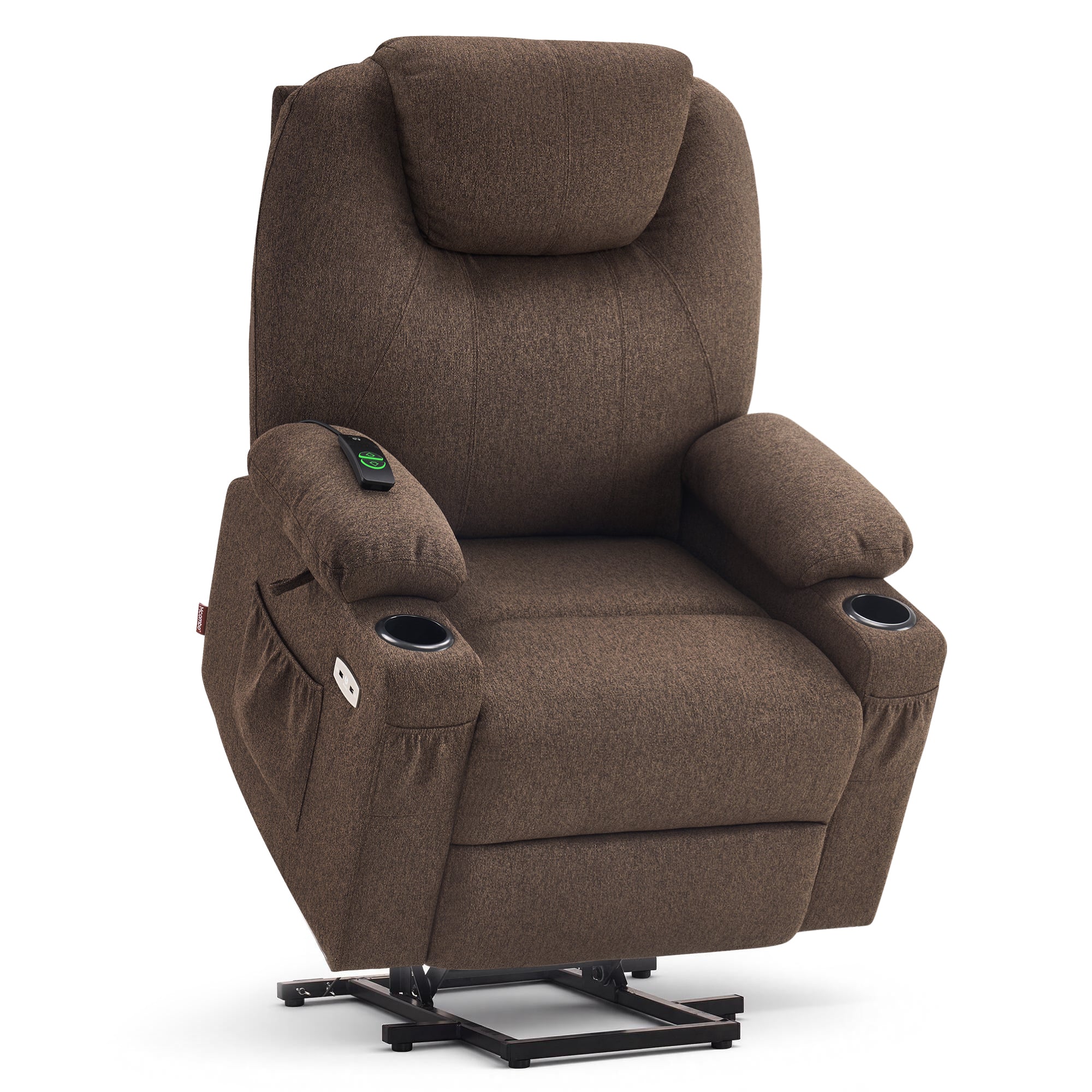 Power Lift Recliner Chair for Elderly, Massage and Heat, Fabric 7040|7516|7141|R7042|R7045|R7510