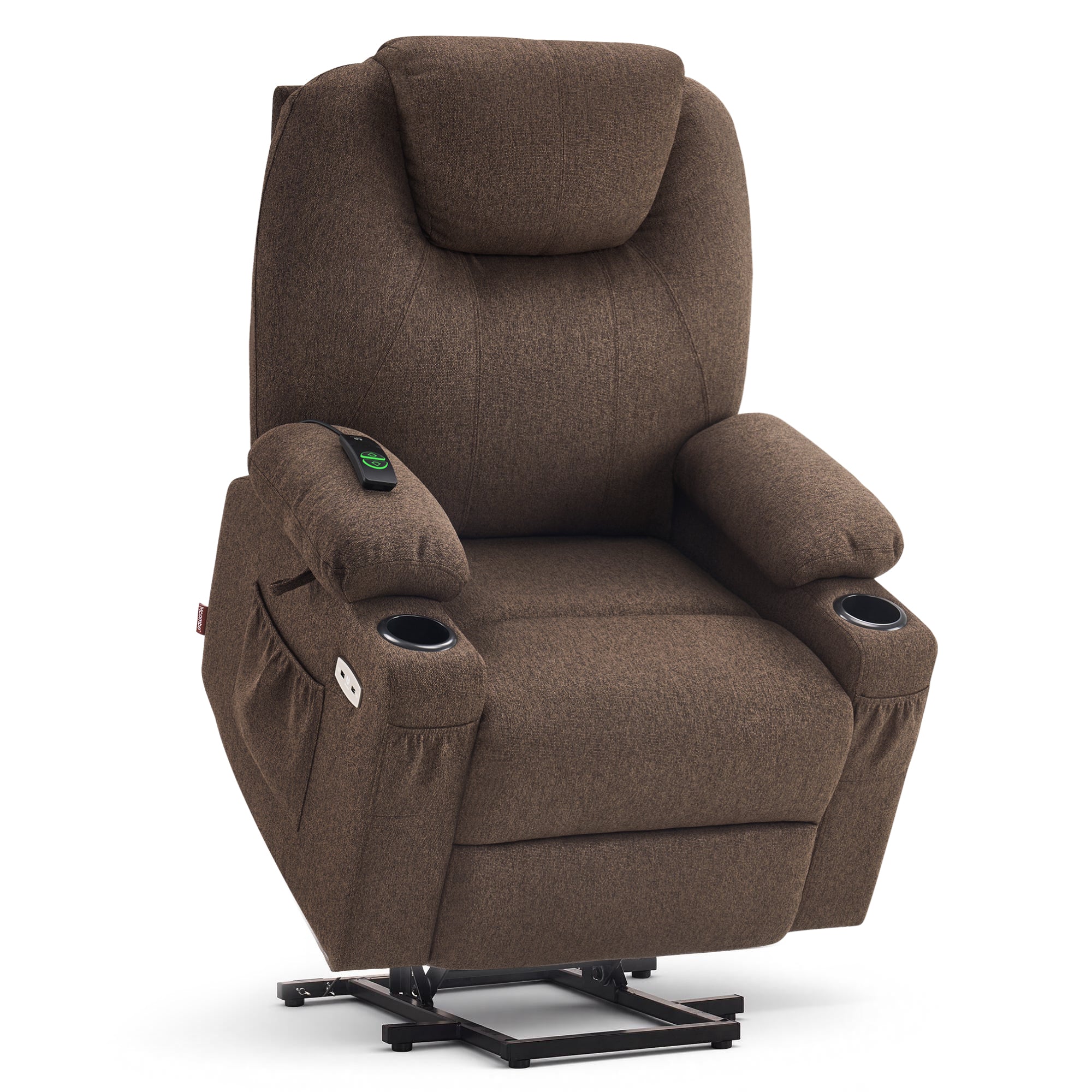 Power Lift Recliner Chair for Elderly, Massage and Heat, Fabric 7040|7516|7141|R7042|R7045|R7510