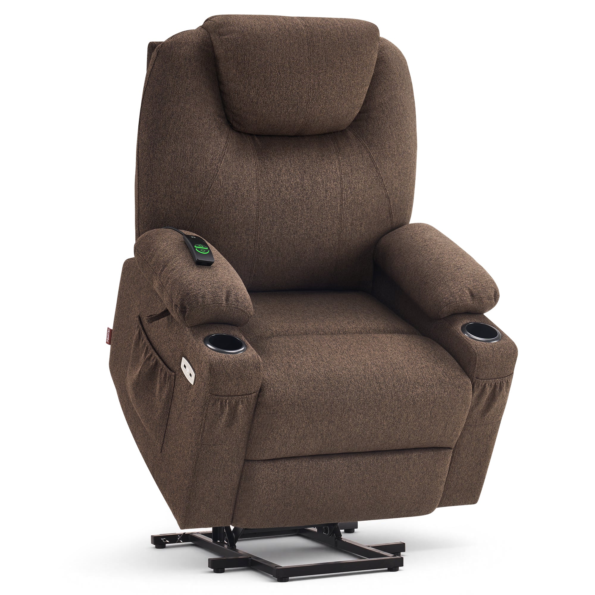 Power Lift Recliner Chair for Elderly, Massage and Heat, Fabric 7040|7516|7141|R7042|R7045|R7510