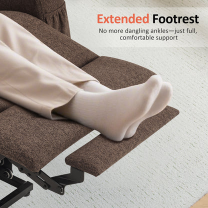 Power Lift Recliner Chair for Elderly, Massage and Heat, Fabric 7040|7516|7141|R7042|R7045|R7510