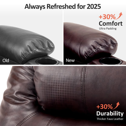Power Lift Recliner Chair for Elderly, Massage and Heat, Faux Leather 7040|7516|7141|R7045|R7510