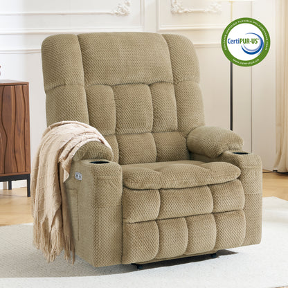 Dual Motor Power Lift Recliner Chair for Elderly, Massage and Heat, Lay Flat for Sleeping, Fabric 7890|7893|7896|R7897|R7891|R7894