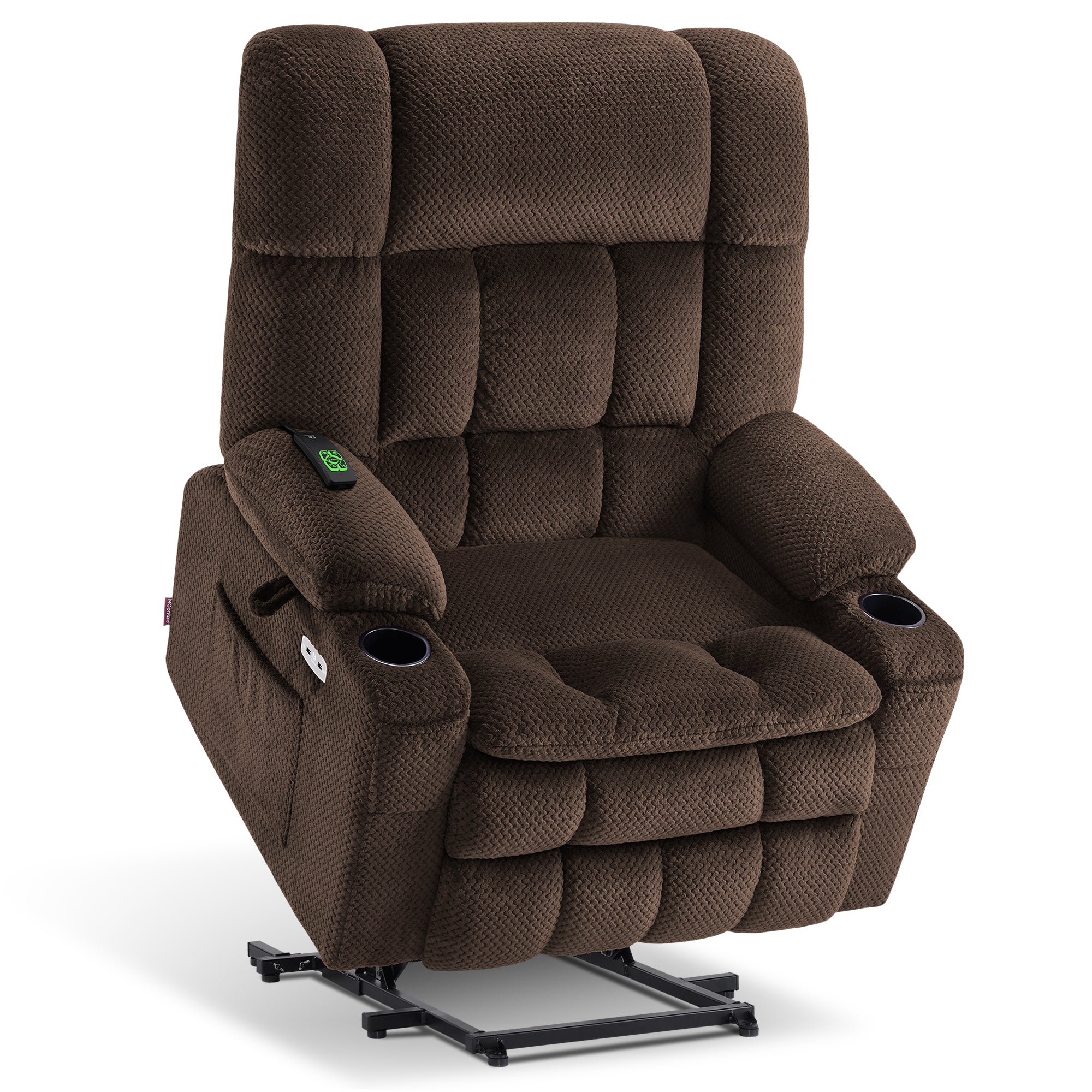 Dual Motor Power Lift Recliner Chair for Elderly, Massage and Heat, Lay Flat for Sleeping, Fabric 7890|7893|7896|R7897|R7891|R7894