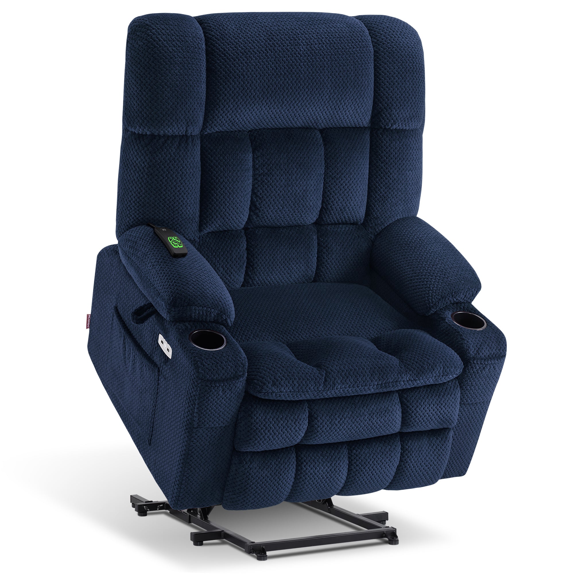 Dual Motor Power Lift Recliner Chair for Elderly, Massage and Heat, Lay Flat for Sleeping, Fabric 7890|7893|7896|R7897|R7891|R7894