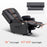 Mcombo Power Lift Recliner Chair with Massage and Heat for Elderly, Extended Footrest, 3 Positions, Lumbar Pillow, Cup Holders, USB Ports, Faux Leather Large(#7539)