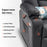 Mcombo Power Lift Recliner Chair with Massage and Heat for Elderly, Extended Footrest, 3 Positions, Lumbar Pillow, Cup Holders, USB Ports, Faux Leather Large(#7539)