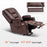 Mcombo Power Lift Recliner Chair with Massage and Heat for Elderly, Extended Footrest, 3 Positions, Lumbar Pillow, Cup Holders, USB Ports, Faux Leather Large(#7539)