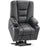 Mcombo Power Lift Recliner Chair with Massage and Heat for Elderly, Extended Footrest, 3 Positions, Lumbar Pillow, Cup Holders, USB Ports, Faux Leather Large(#7539)