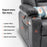 Mcombo Power Lift Recliner Chair with Massage and Heat for Elderly, Extended Footrest, 3 Positions, Lumbar Pillow, Cup Holders, USB Ports, Faux Leather Large(#7539)