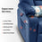 Mcombo Power Lift Recliner Chair with Massage and Heat for Elderly, Extended Footrest, 3 Positions, Lumbar Pillow, Cup Holders, USB Ports, Faux Leather Large(#7539)