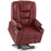 Mcombo Power Lift Recliner Chair with Massage and Heat for Elderly, Extended Footrest, 3 Positions, Lumbar Pillow, Cup Holders, USB Ports, Faux Leather Large(#7539)