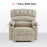MCombo Electric Power Lift Recliner Chair Sofa with Massage and Heat for Elderly, Extended Footrest, Hand Remote Control, 2 Side Pockets, Cup Holders, USB Ports, Fabric,7095,R7093,R7096