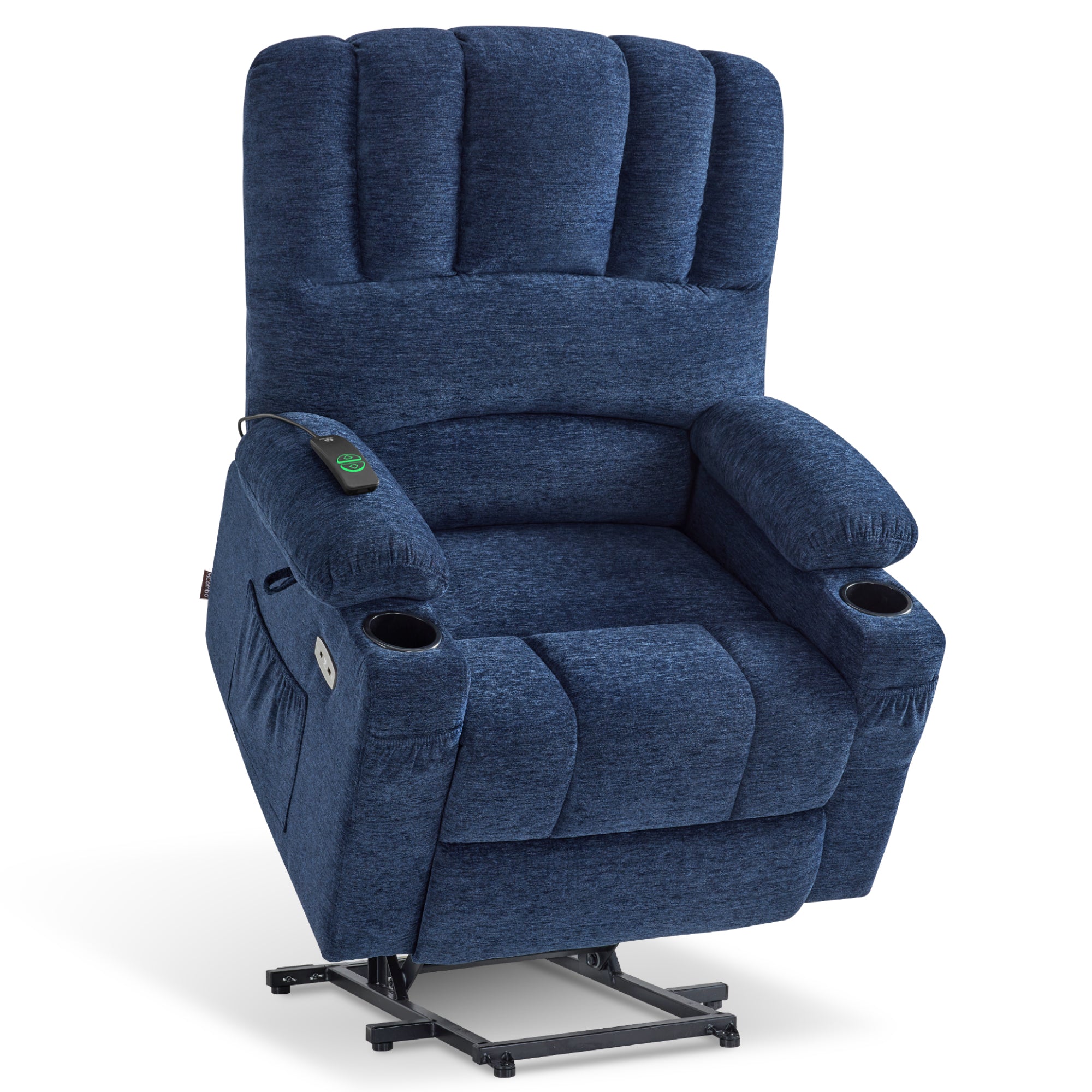 Power Lift Recliner Chair, Massage and Heat, Fabric 7095|7099|R7092|R7096