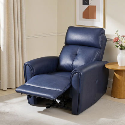 Zero Wall Hugger Recliners Chair for small space, Faux Leather PR699