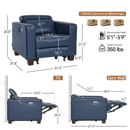 High Leg Power Recliner Chair, HL128