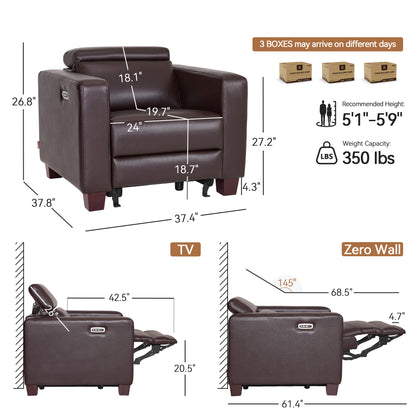 High Leg Power Recliner Chair, HL128