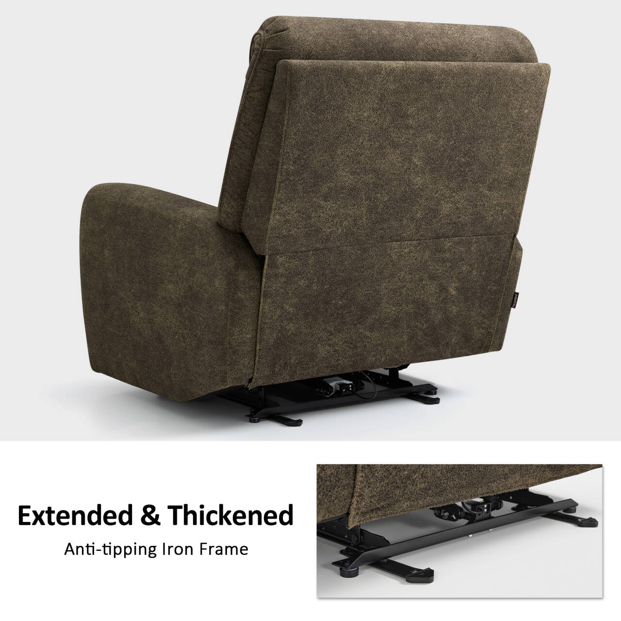 MCombo Power Recliner Chair Oversized 400 Pounds, Electric Recliner Chairs for Adults, Oversized Recliner Sofa Chair for Home, Living Room, Bedroom OE675 (Recommended Height: 5'5"-6'1")