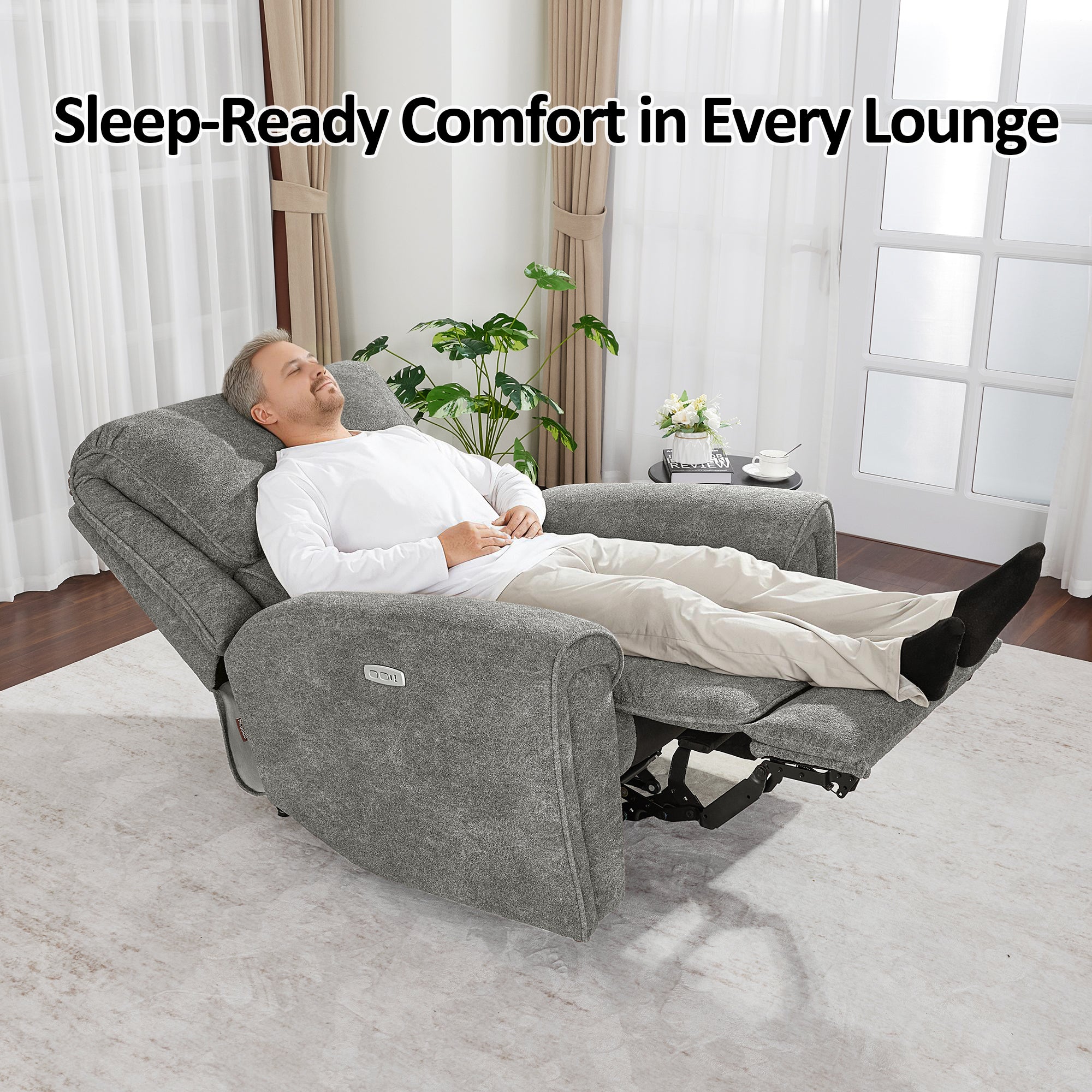 MCombo Power Recliner Chair Oversized 400 Pounds, Electric Recliner Chairs for Adults, Oversized Recliner Sofa Chair for Home, Living Room, Bedroom OE675 (Recommended Height: 5'5"-6'1")