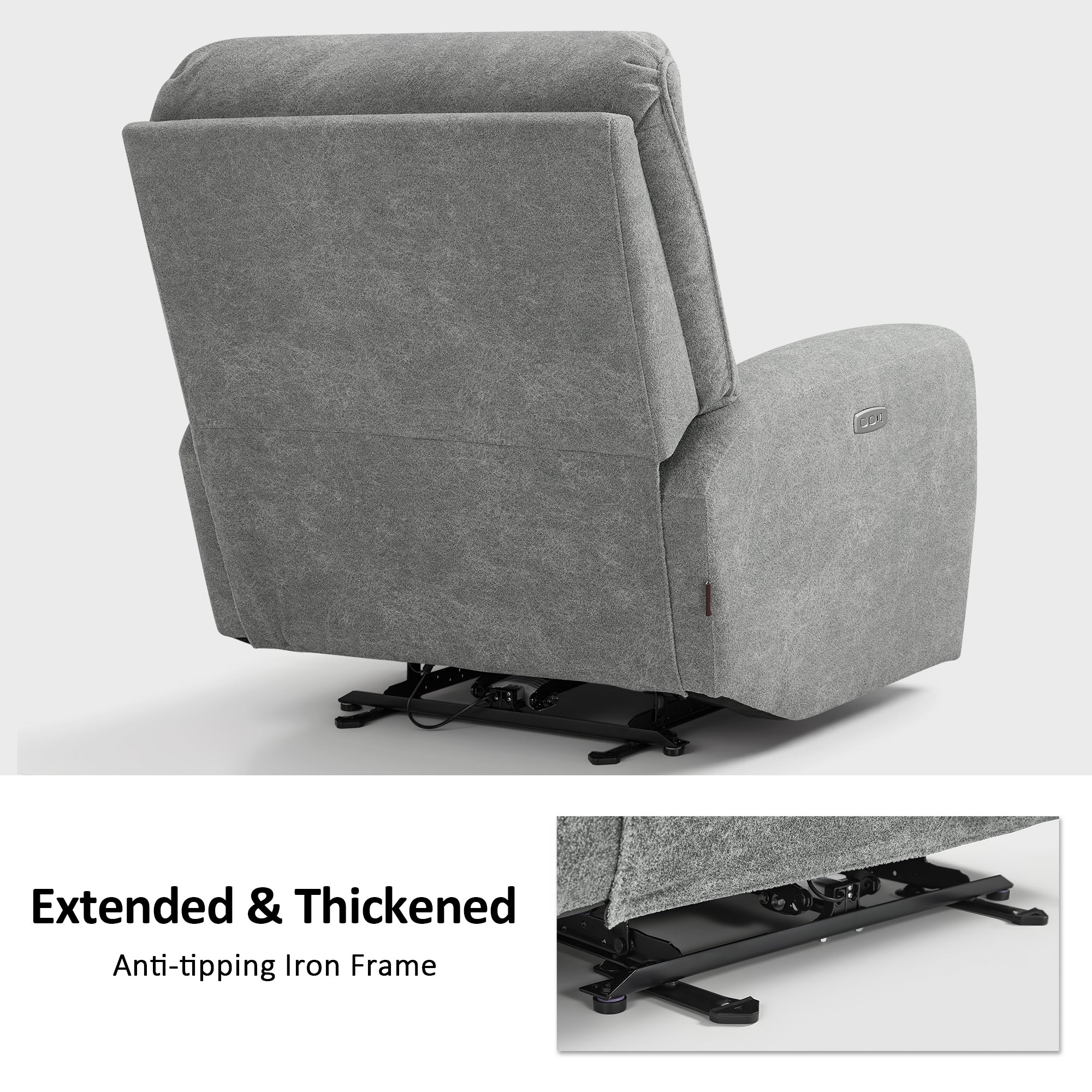 MCombo Power Recliner Chair Oversized 400 Pounds, Electric Recliner Chairs for Adults, Oversized Recliner Sofa Chair for Home, Living Room, Bedroom OE675 (Recommended Height: 5'5"-6'1")