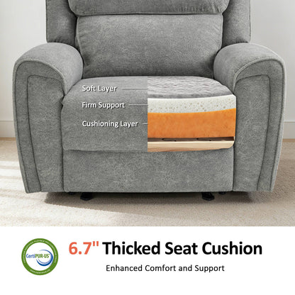 MCombo Power Recliner Chair Oversized 400 Pounds, Electric Recliner Chairs for Adults, Oversized Recliner Sofa Chair for Home, Living Room, Bedroom OE675 (Recommended Height: 5'5"-6'1")