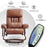 Mcombo Reclining Chairs with Ottoman, 360 Degrees Swivel Recliners with Massage, Faux Leather Ergonomic Lounge Chairs for Living Room Bedroom 4999