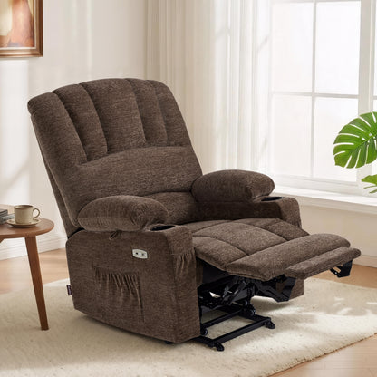 Power Lift Recliner Chair, Massage and Heat, Fabric 7095|7099|R7092|R7096