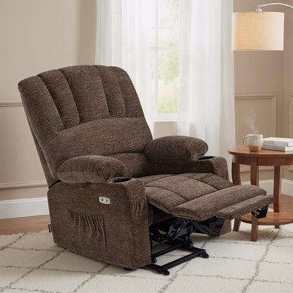 Power Lift Recliner Chair, Massage and Heat, Fabric 7095|7099|R7092|R7096