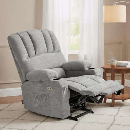 Power Lift Recliner Chair, Massage and Heat, Fabric 7095|7099|R7092|R7096