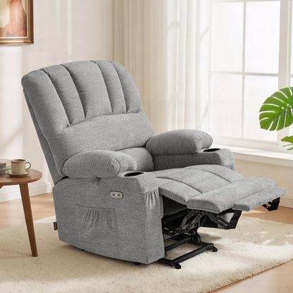 Power Lift Recliner Chair, Massage and Heat, Fabric 7095|7099|R7092|R7096