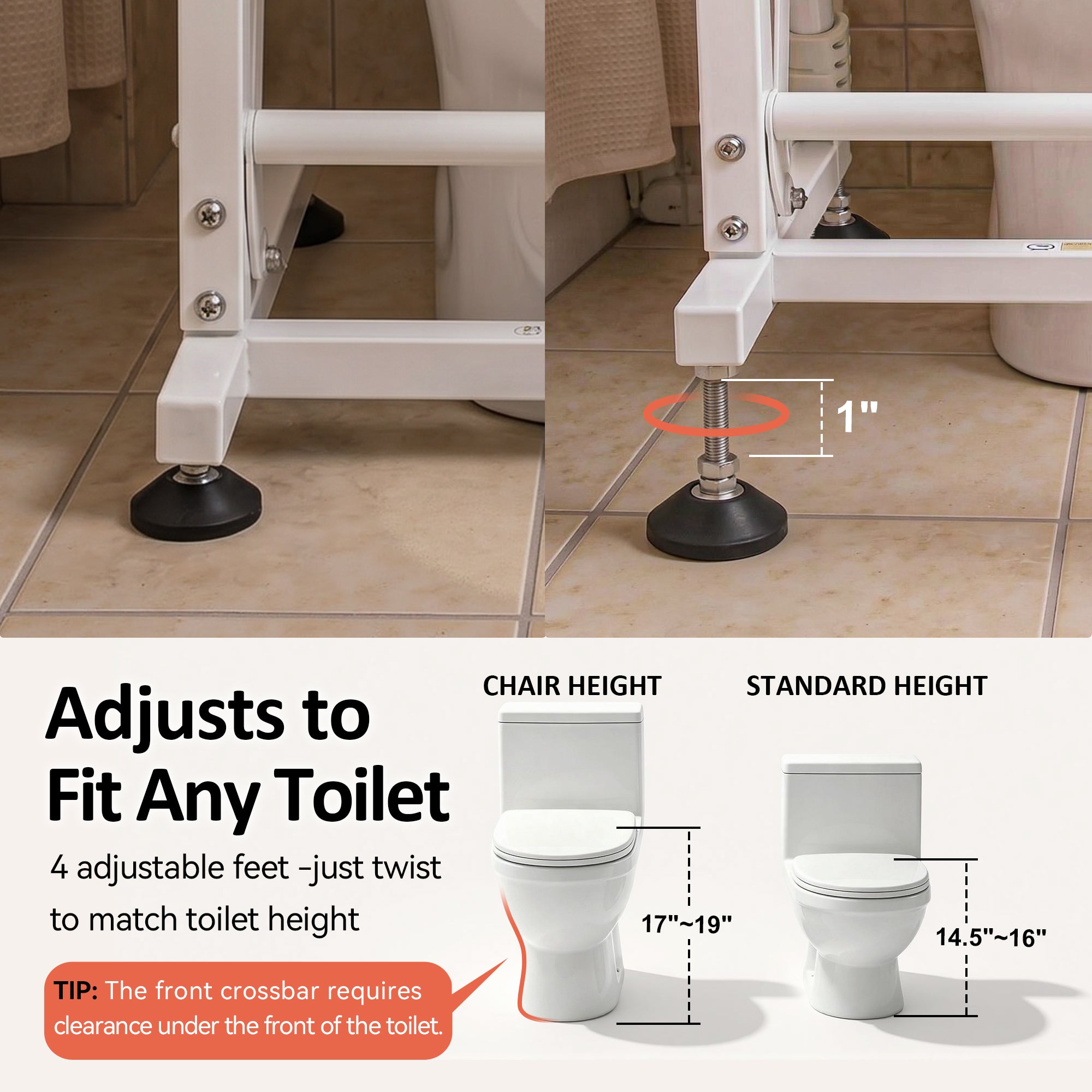 Electric Toilet Seat Lift for Elderly and Disabled, SEC212W