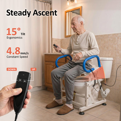 Electric Toilet Seat Lift for Elderly and Disabled, SEC212W