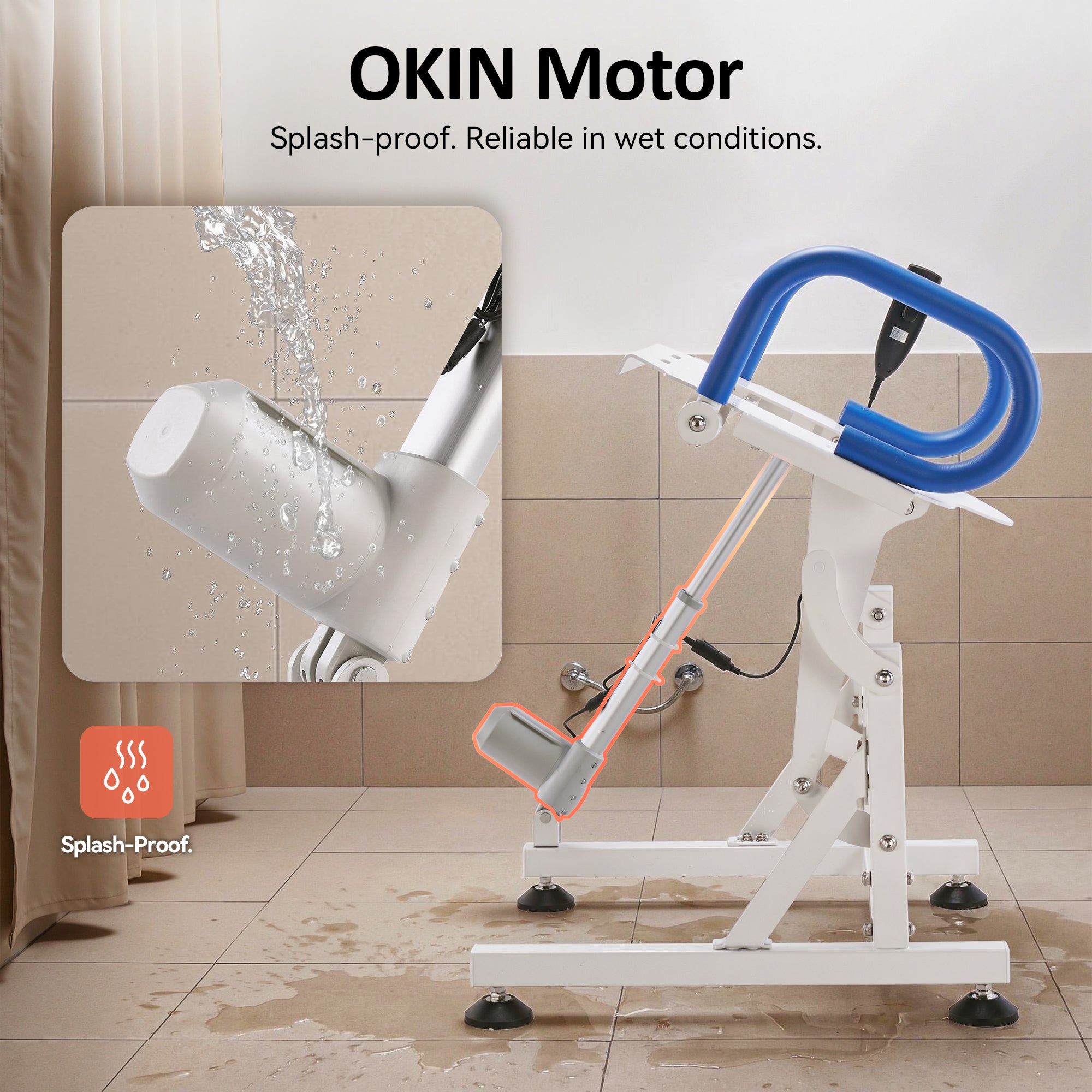Electric Toilet Seat Lift for Elderly and Disabled, SEC212W