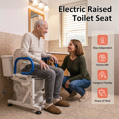 Electric Toilet Seat Lift for Elderly and Disabled, SEC212W
