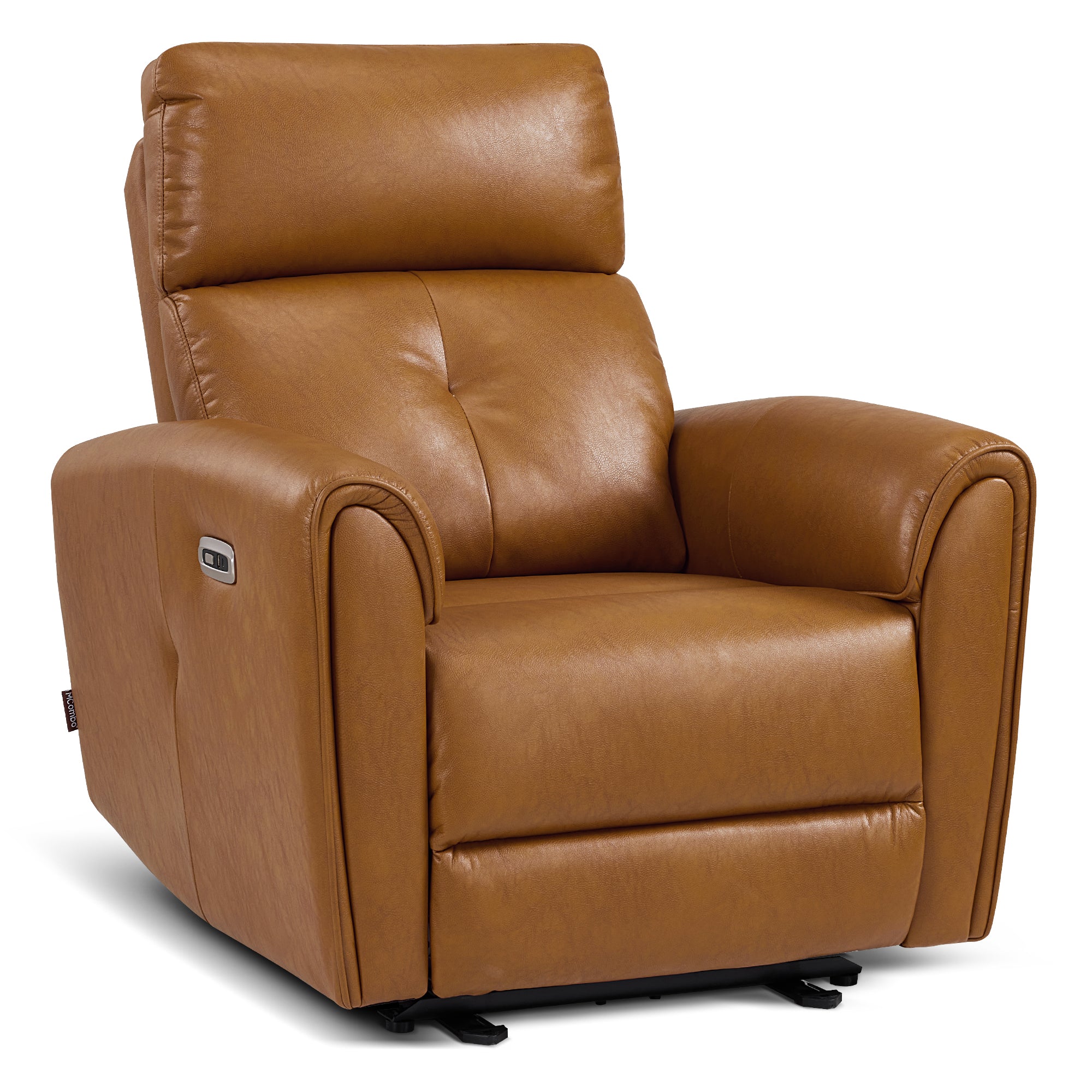 Zero Wall Hugger Recliners Chair for small space, Faux Leather PR699