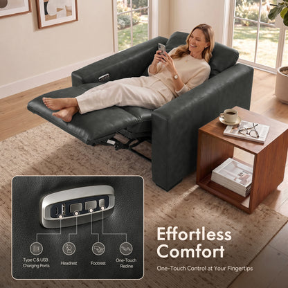Wall Hugger Zero Gravity Power Recliner, Faux Leather ST280