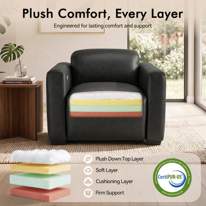 Wall Hugger Zero Gravity Power Recliner, Faux Leather ST280