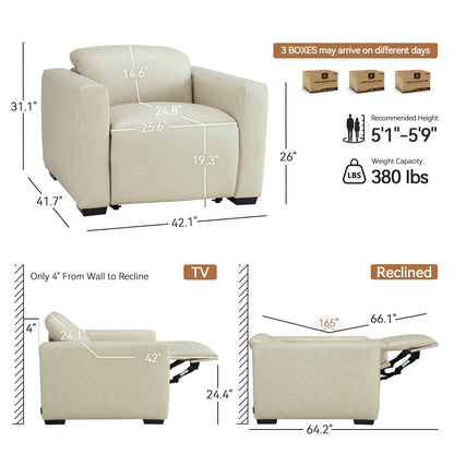 Wall Hugger Zero Gravity Power Recliner, Faux Leather ST280