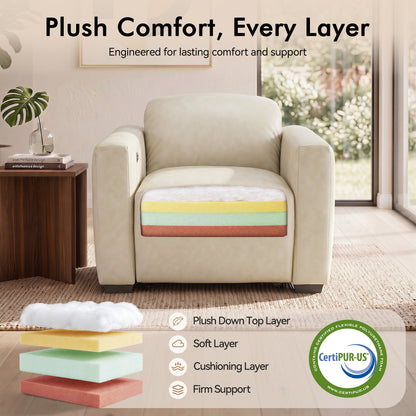 Wall Hugger Zero Gravity Power Recliner, Faux Leather ST280
