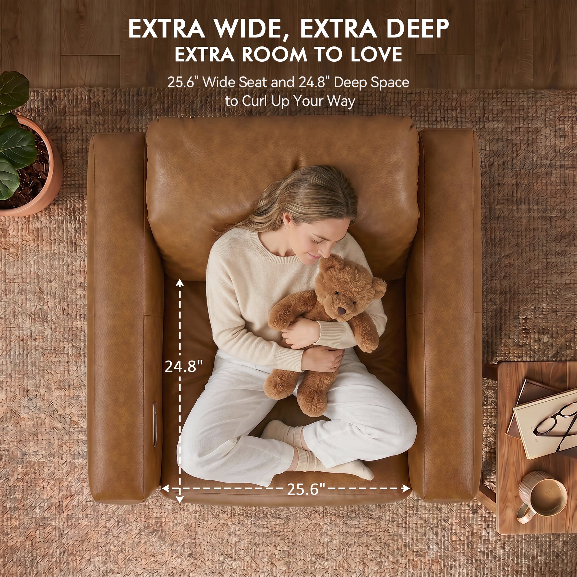 Wall Hugger Zero Gravity Power Recliner, Faux Leather ST280