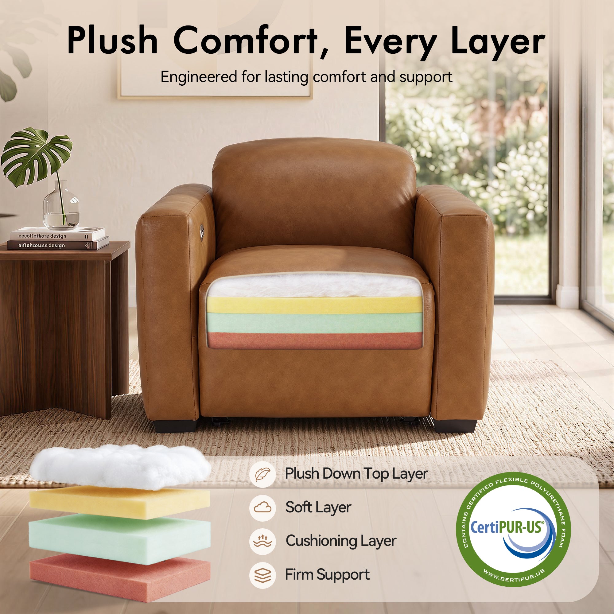 Wall Hugger Zero Gravity Power Recliner, Faux Leather ST280