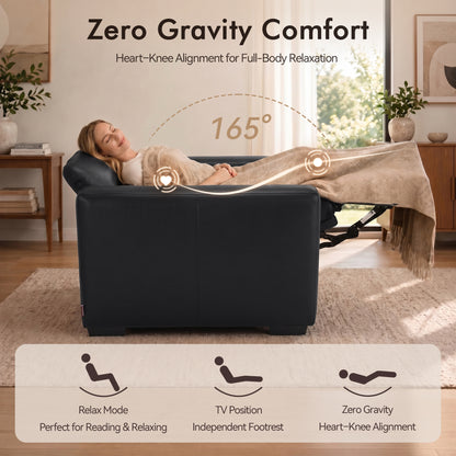 Wall Hugger Zero Gravity Power Recliner, Faux Leather ST280