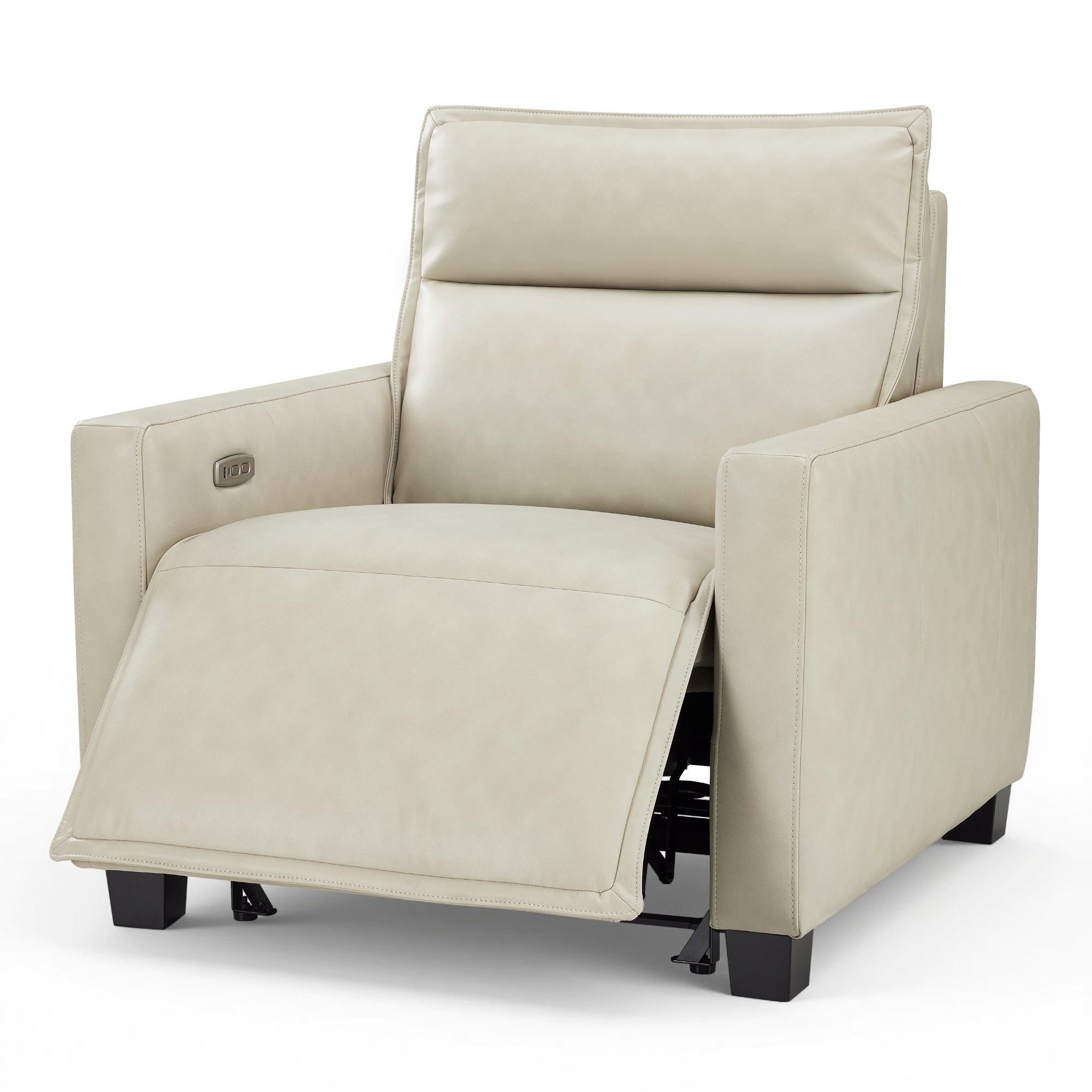 27.2'' Oversized Power Recliner Chair, Zero Gravity Recliner with Solid Wood Legs, USB A & C Charge Ports, Wall Hugger Power Reclining Chair for Living Room, Breathable Faux Leather HL178