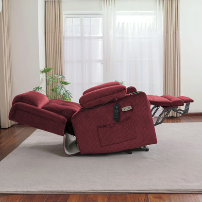 Power Lift Recliner Chair, Triple Motor, Massage and Heat, Fabric 7661|7662|7664